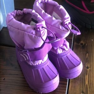 Thermolite purple toddler girls winter boots 9/10